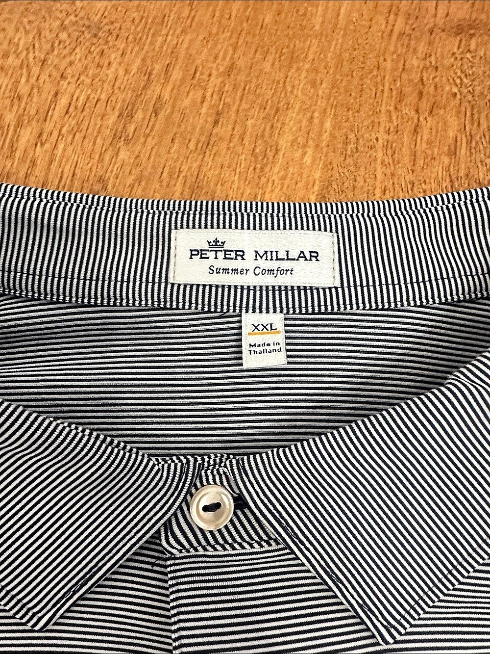 Peter Millar Summer Comfort Legends Society Polo Black & White XXL